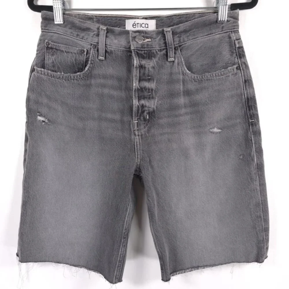 NWT‎ éTICA ORGANIC COTTON Blend Brandy Long Shorts QUARTZSITE EW179122 Size 28